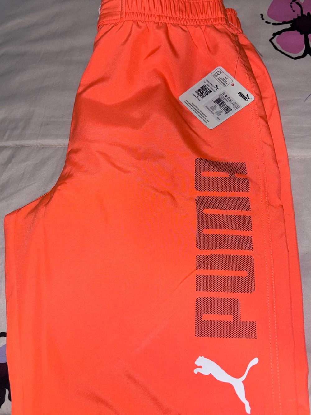 Puma boys Neon Coral Swim Board Shorts